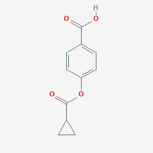 molecular formula C11H10O4 B291088 4-[(Cyclopropylcarbonyl)oxy]benzoic acid 