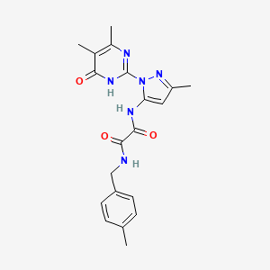 N1-(1-(4,5-dimethyl-6-oxo-1,6-dihydropyrimidin-2-yl)-3-methyl-1H-pyrazol-5-yl)-N2-(4-methylbenzyl)oxalamide