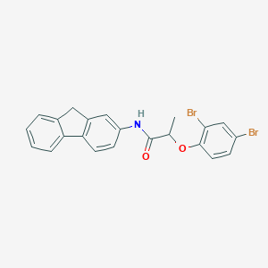 2-(2,4-dibromophenoxy)-N-(9H-fluoren-2-yl)propanamide