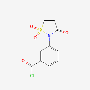 3-(1,1,3-Trioxo-1$l^{6},2-thiazolidin-2-yl)benzoyl chloride