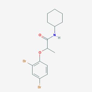 N-cyclohexyl-2-(2,4-dibromophenoxy)propanamide