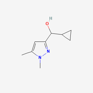 cyclopropyl(1,5-dimethyl-1H-pyrazol-3-yl)methanol