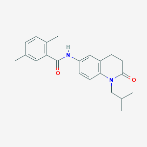 molecular formula C22H26N2O2 B2910917 N-(1-isobutyl-2-oxo-1,2,3,4-tetrahydroquinolin-6-yl)-2,5-dimethylbenzamide CAS No. 946372-24-3