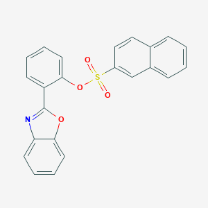 molecular formula C23H15NO4S B291092 2-(1,3-Benzoxazol-2-yl)phenyl 2-naphthalenesulfonate 