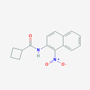 molecular formula C15H14N2O3 B291093 N-{1-nitro-2-naphthyl}cyclobutanecarboxamide 