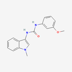 molecular formula C17H17N3O2 B2910937 1-(3-methoxyphenyl)-3-(1-methyl-1H-indol-3-yl)urea CAS No. 899990-53-5