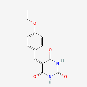 molecular formula C13H12N2O4 B2910944 5-(4-ethoxybenzylidene)pyrimidine-2,4,6(1H,3H,5H)-trione CAS No. 258347-77-2