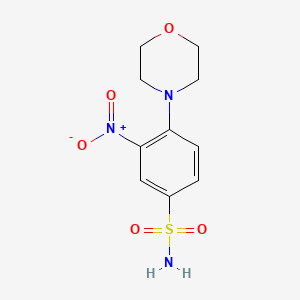 molecular formula C10H13N3O5S B2910947 4-Morpholin-4-yl-3-nitrobenzenesulfonamide CAS No. 41817-97-4
