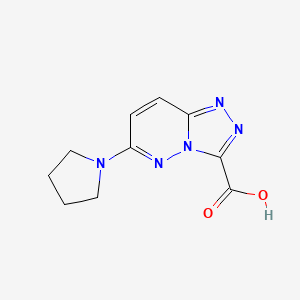 6-(Pyrrolidin-1-yl)[1,2,4]triazolo[4,3-b]pyridazine-3-carboxylic acid