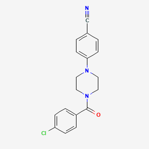 4-[4-(4-Chlorobenzoyl)piperazin-1-yl]benzonitrile