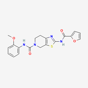 2-(furan-2-carboxamido)-N-(2-methoxyphenyl)-6,7-dihydrothiazolo[5,4-c]pyridine-5(4H)-carboxamide