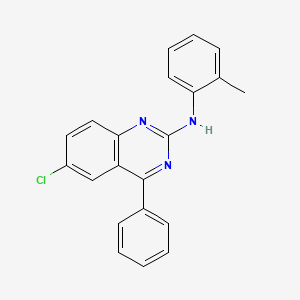 6-chloro-N-(2-methylphenyl)-4-phenylquinazolin-2-amine