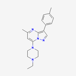 7-(4-Ethylpiperazin-1-yl)-5-methyl-3-(4-methylphenyl)pyrazolo[1,5-a]pyrimidine