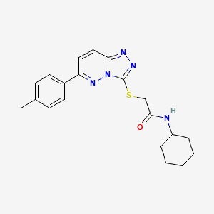 N-cyclohexyl-2-((6-(p-tolyl)-[1,2,4]triazolo[4,3-b]pyridazin-3-yl)thio)acetamide