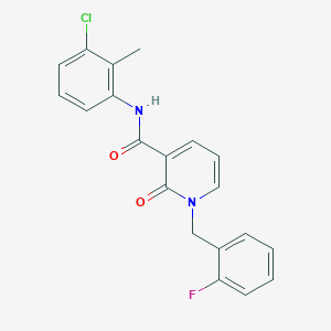 molecular formula C20H16ClFN2O2 B2910979 N-(3-chloro-2-methylphenyl)-1-(2-fluorobenzyl)-2-oxo-1,2-dihydropyridine-3-carboxamide CAS No. 946254-76-8