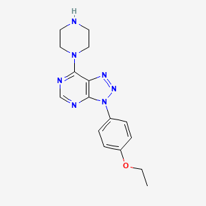 3-(4-ethoxyphenyl)-7-(piperazin-1-yl)-3H-[1,2,3]triazolo[4,5-d]pyrimidine