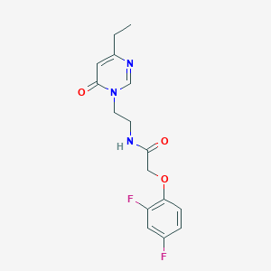 2-(2,4-difluorophenoxy)-N-(2-(4-ethyl-6-oxopyrimidin-1(6H)-yl)ethyl)acetamide