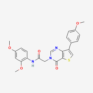 N-(2,4-dimethoxyphenyl)-2-[7-(4-methoxyphenyl)-4-oxothieno[3,2-d]pyrimidin-3(4H)-yl]acetamide