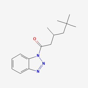 molecular formula C15H21N3O B2910988 1-(1H-1,2,3-Benzotriazol-1-yl)-3,5,5-trimethylhexan-1-one CAS No. 304690-66-2