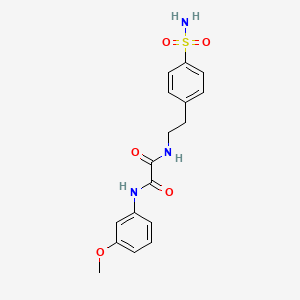 molecular formula C17H19N3O5S B2910993 N1-(3-methoxyphenyl)-N2-(4-sulfamoylphenethyl)oxalamide CAS No. 887204-52-6