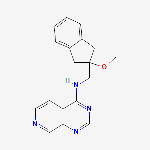 N-[(2-Methoxy-1,3-dihydroinden-2-yl)methyl]pyrido[3,4-d]pyrimidin-4-amine