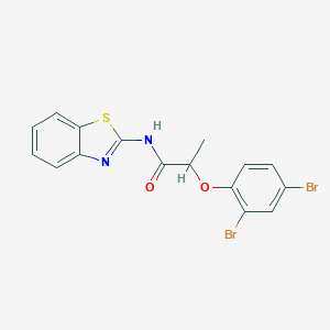 N-(1,3-benzothiazol-2-yl)-2-(2,4-dibromophenoxy)propanamide