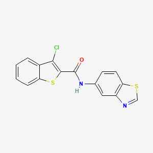 N-(benzo[d]thiazol-5-yl)-3-chlorobenzo[b]thiophene-2-carboxamide