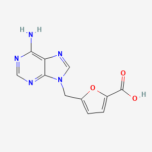 5-[(6-amino-9H-purin-9-yl)methyl]furan-2-carboxylic acid