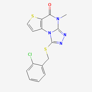 1-((2-chlorobenzyl)thio)-4-methylthieno[2,3-e][1,2,4]triazolo[4,3-a]pyrimidin-5(4H)-one