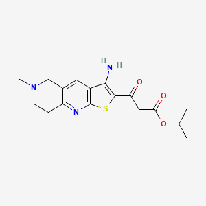 Isopropyl 3-(3-amino-6-methyl-5,6,7,8-tetrahydrothieno[2,3-b][1,6]naphthyridin-2-yl)-3-oxopropanoate