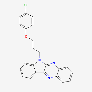 molecular formula C23H18ClN3O B2911047 6-[3-(4-chlorophenoxy)propyl]-6H-indolo[2,3-b]quinoxaline CAS No. 637756-36-6