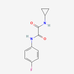 N-cyclopropyl-N'-(4-fluorophenyl)ethanediamide