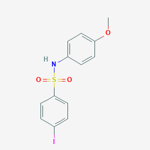 molecular formula C13H12INO3S B291105 4-iodo-N-(4-methoxyphenyl)benzenesulfonamide 
