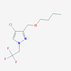 3-(butoxymethyl)-4-chloro-1-(2,2,2-trifluoroethyl)-1H-pyrazole