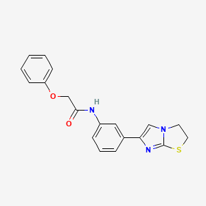 N-(3-(2,3-dihydroimidazo[2,1-b]thiazol-6-yl)phenyl)-2-phenoxyacetamide