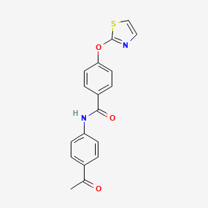 N-(4-acetylphenyl)-4-(thiazol-2-yloxy)benzamide