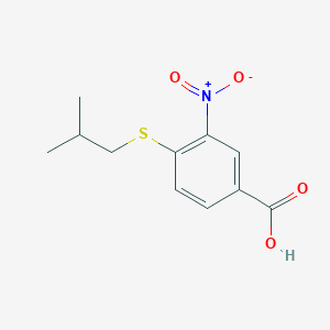 4-[(2-Methylpropyl)sulfanyl]-3-nitrobenzoic acid