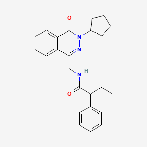 N-((3-cyclopentyl-4-oxo-3,4-dihydrophthalazin-1-yl)methyl)-2-phenylbutanamide