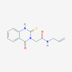 2-(4-oxo-2-sulfanylidene-1H-quinazolin-3-yl)-N-prop-2-enylacetamide