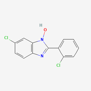 6-chloro-2-(2-chlorophenyl)-1H-1,3-benzimidazol-1-ol
