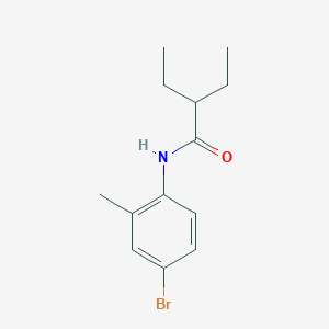 molecular formula C13H18BrNO B291108 N-(4-bromo-2-methylphenyl)-2-ethylbutanamide 