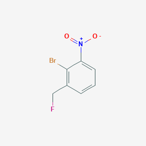 molecular formula C7H5BrFNO2 B2911081 2-Bromo-1-(fluoromethyl)-3-nitrobenzene CAS No. 2244083-36-9