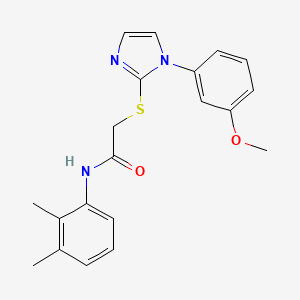 N-(2,3-dimethylphenyl)-2-[1-(3-methoxyphenyl)imidazol-2-yl]sulfanylacetamide