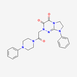 2-(2-oxo-2-(4-phenylpiperazin-1-yl)ethyl)-8-phenyl-7,8-dihydroimidazo[2,1-c][1,2,4]triazine-3,4(2H,6H)-dione