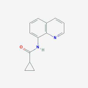 molecular formula C13H12N2O B291110 N-(8-quinolinyl)cyclopropanecarboxamide 
