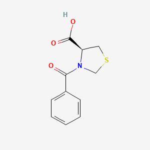 molecular formula C11H11NO3S B2911101 (4S)-3-benzoyl-1,3-thiazolidine-4-carboxylic acid CAS No. 1212199-53-5