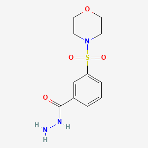 molecular formula C11H15N3O4S B2911114 3-(Morpholine-4-sulfonyl)benzohydrazide CAS No. 326610-73-5