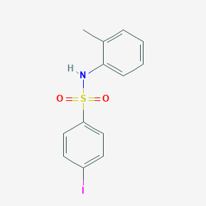 molecular formula C13H12INO2S B291112 4-iodo-N-(2-methylphenyl)benzenesulfonamide 