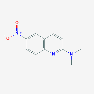 molecular formula C11H11N3O2 B2911127 2-Quinolinamine, N,N-dimethyl-6-nitro- CAS No. 37041-42-2