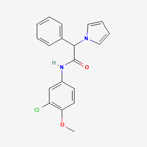 N-(3-chloro-4-methoxyphenyl)-2-phenyl-2-(1H-pyrrol-1-yl)acetamide